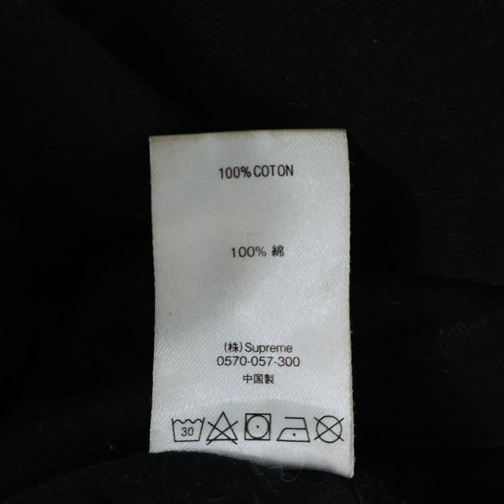 SUPREME(シュプリーム) 19AW Chrome Logo L/S Tee クローム ロゴ ロングスリーブ クルーネック長袖Tシャツ カットソー ブラック
