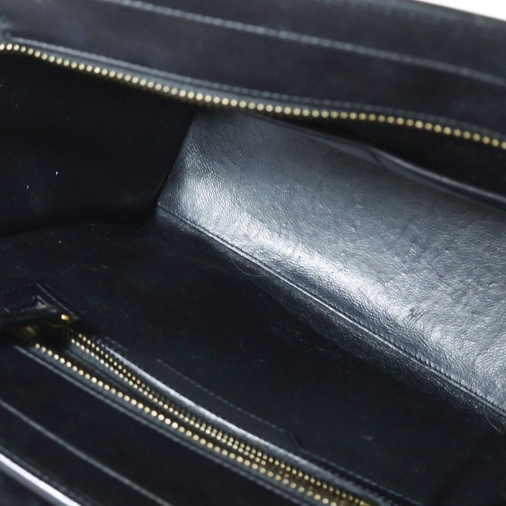 CELINE(セリーヌ) MICRO LUGGAGE ラゲージ マイクロ ショッパー スウェード 切替 レザー ハンドバッグ ベージュ/オレンジ レディース S-GA-4167