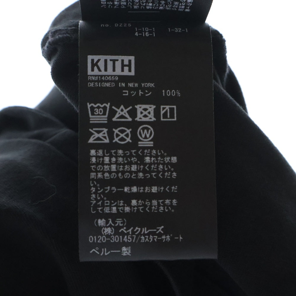 KITH(キス) OSAKA CITY LIGHTS TEE オオサカ シティ ライト クルーネック半袖Tシャツ カットソー フロントプリント ブラック 25-073-060-0062-1-0
