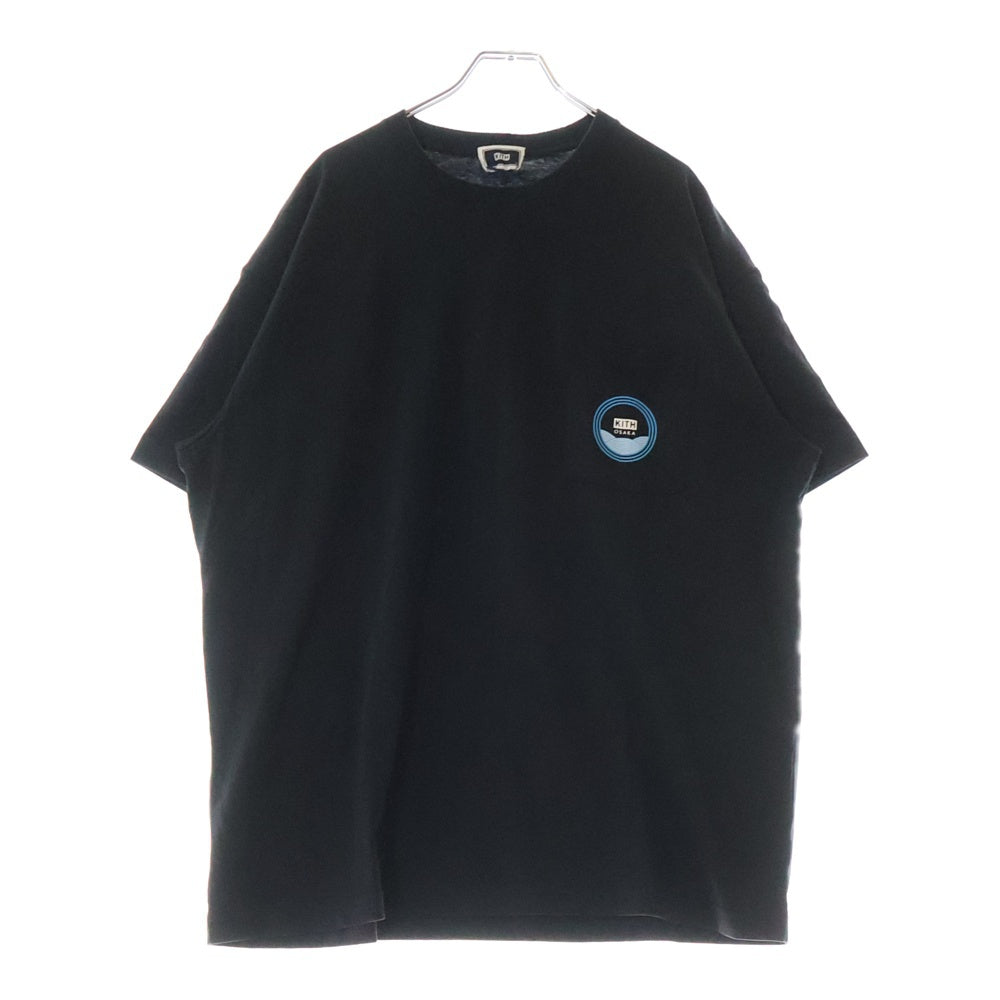 KITH(キス) OSAKA STORE FLOOR TEE オオサカ ストア フロア クルーネック半袖ポケットTシャツ カットソー バックプリント ブラック 25-073-060-0061-1-0