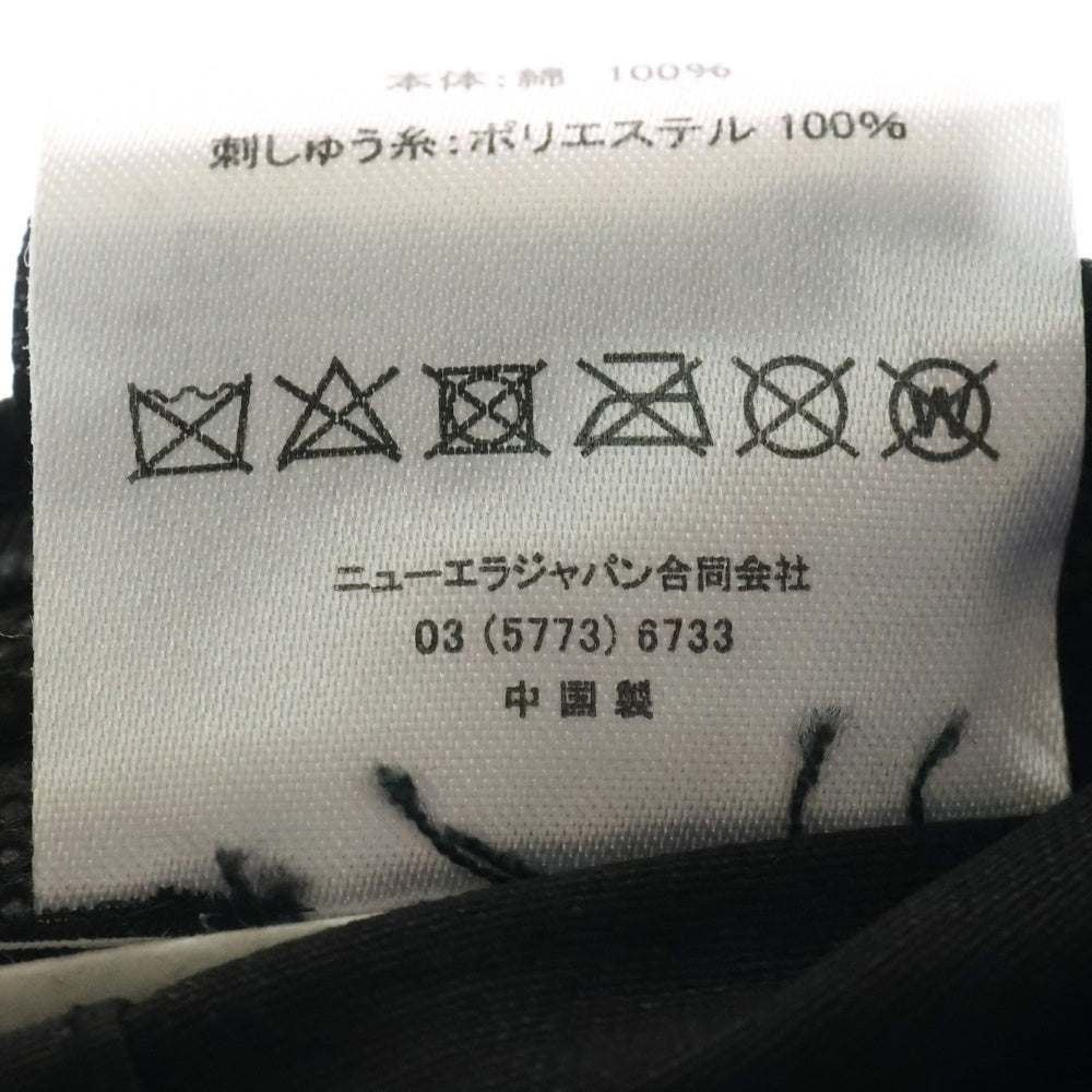 GOD SELECTION XXX(ゴッドセレクショントリプルエックス) ×NEW ERA ニューエラ ロゴ刺繍 ベースボールキャップ 帽子 ブラック