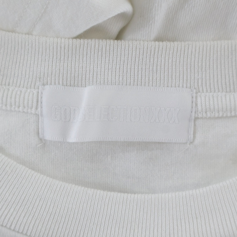 GOD SELECTION XXX(ゴッドセレクショントリプルエックス) 21AW NATIONALプリントTシャツ 半袖クルーネックカットソー ホワイト GX-A22-ST-16