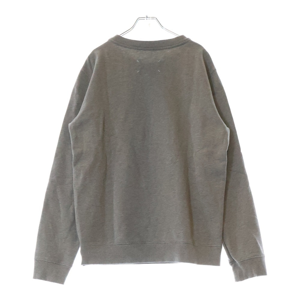 Maison Margiela 10(メゾン マルジェラ) 22SS Vガゼット クルーネックスウェットトレーナー グレー S50GU0181 S25500