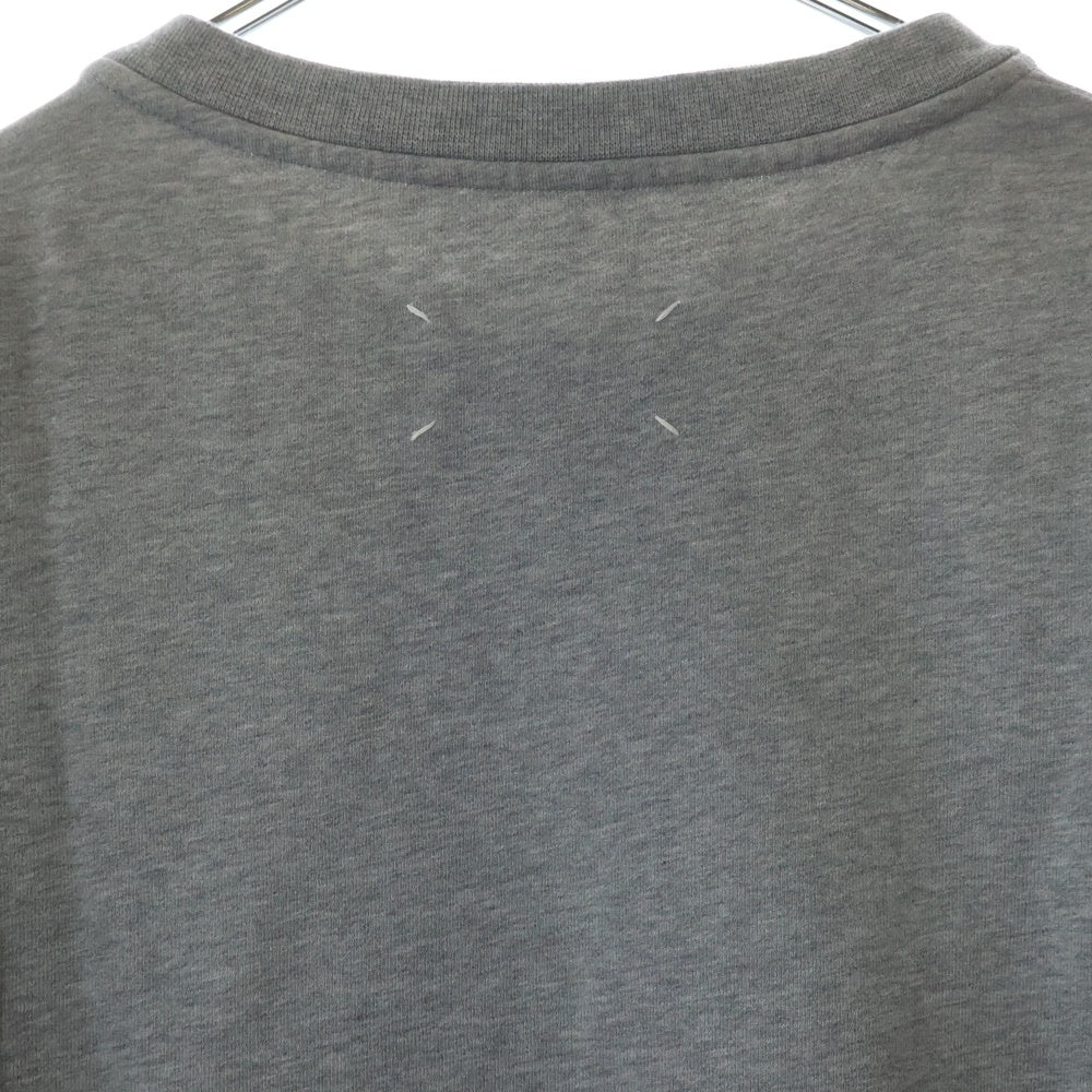 Maison Margiela 10(メゾン マルジェラ) 22SS Vガゼット クルーネックスウェットトレーナー グレー S50GU0181 S25500