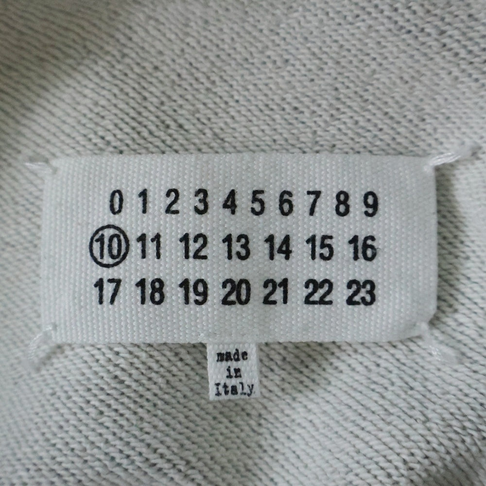 Maison Margiela 10(メゾン マルジェラ) 22SS Vガゼット クルーネックスウェットトレーナー グレー S50GU0181 S25500