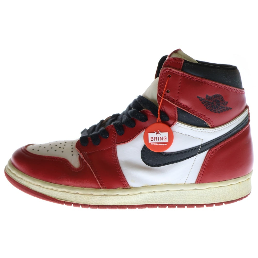 NIKE(ナイキ) 【観賞用 1994年製】 AIR JORDAN 1 CHICAGO エアジョーダン1 シカゴ ハイカットスニーカー レッド/ホワイト/ブラック US8.5/26.5cm 130207-101
