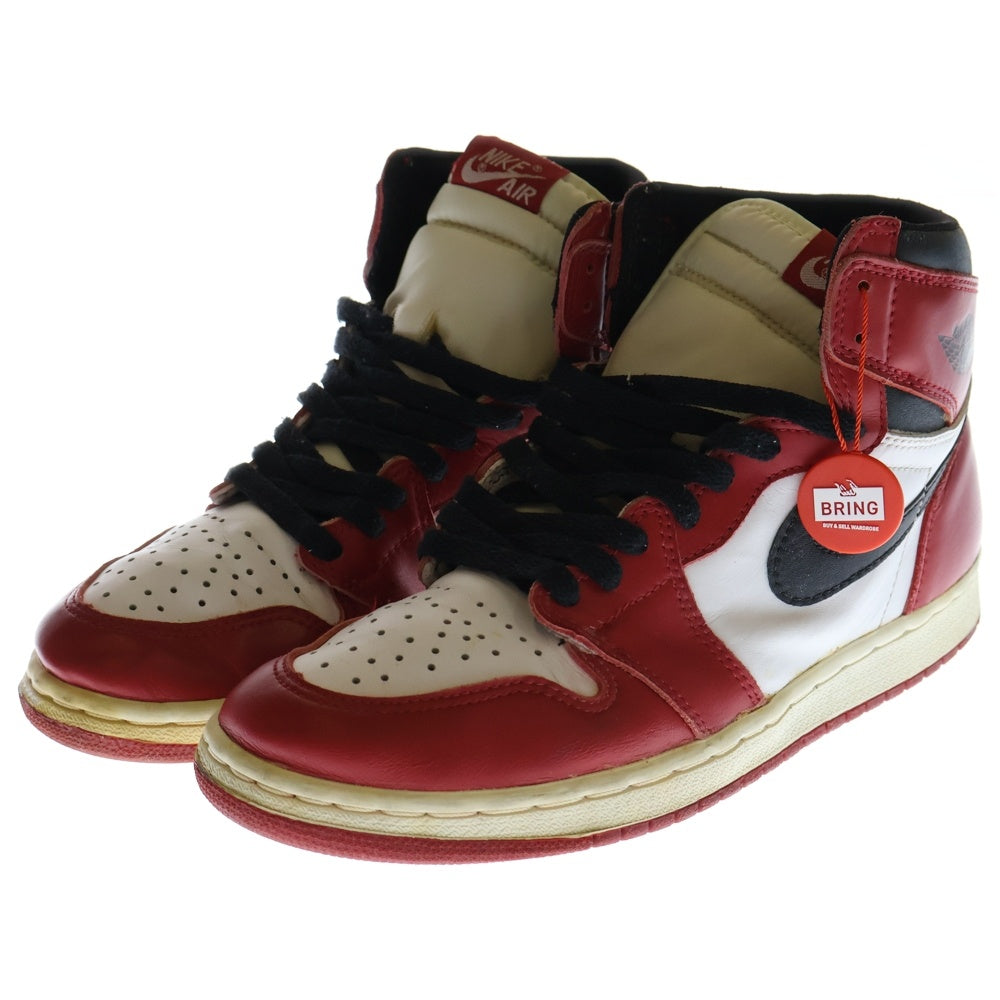 NIKE(ナイキ) 【観賞用 1994年製】 AIR JORDAN 1 CHICAGO エアジョーダン1 シカゴ ハイカットスニーカー レッド/ホワイト/ブラック US8.5/26.5cm 130207-101