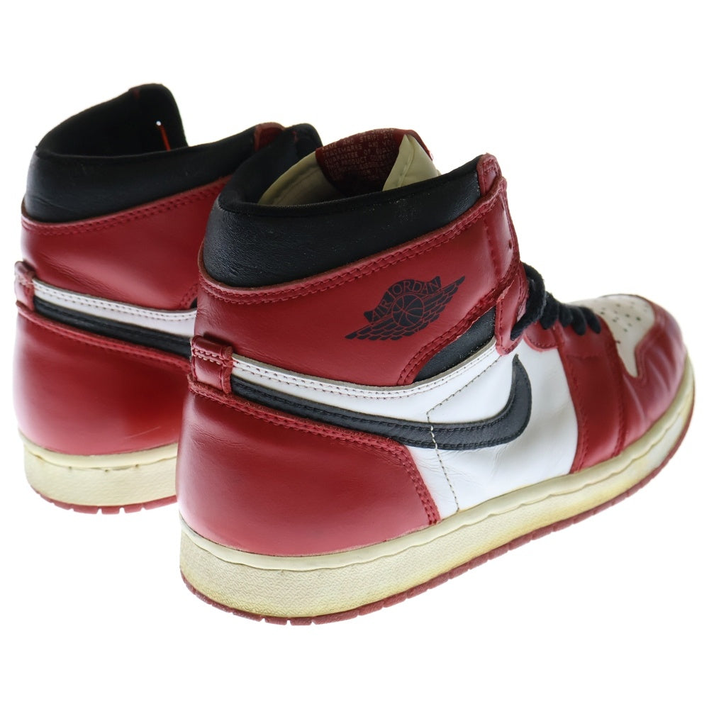 NIKE(ナイキ) 【観賞用 1994年製】 AIR JORDAN 1 CHICAGO エアジョーダン1 シカゴ ハイカットスニーカー レッド/ホワイト/ブラック US8.5/26.5cm 130207-101
