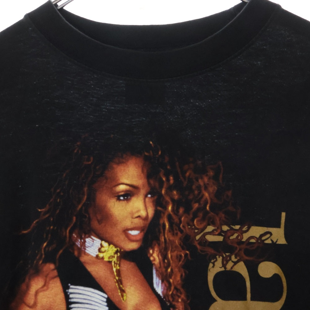 VINTAGE(ヴィンテージ) 90S VINTAGE JANET JACKSON WORLD TOUR TEE ヴィンテージ ジャネットジャクソン ワールドツアー 両面プリント クルーネック 半袖Tシャツ カットソー ブラック