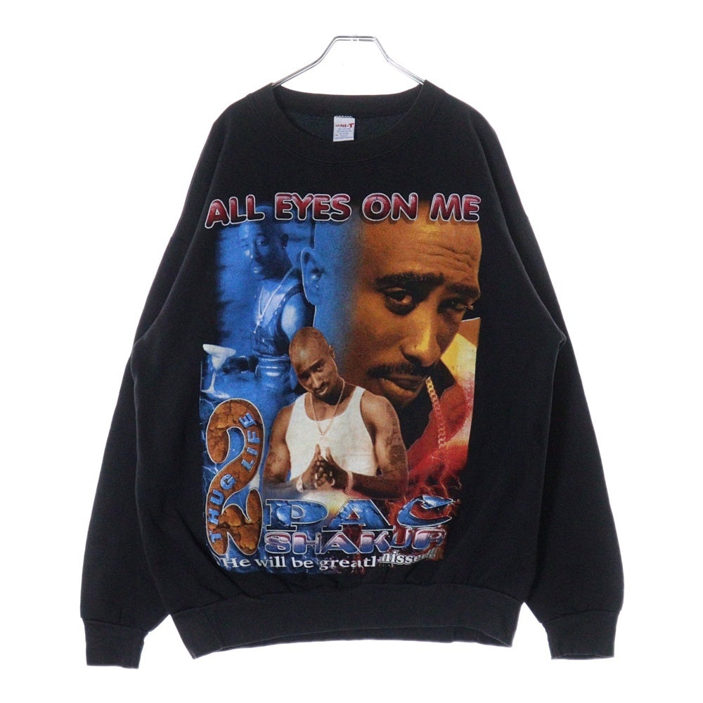 90s 2PAC Vintage Sweat ヴィンテージ スウェット サイズL VINTAGE - 超希少!2PAC All Eyez On Meビンテージスウェット90s