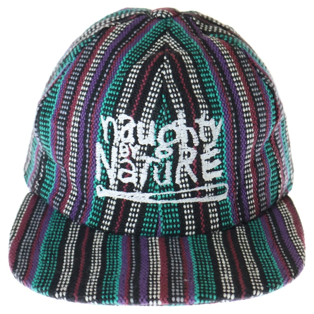 VINTAGE(ヴィンテージ) 90S VINTAGE NAUGHTY BY NATURE TEE ノーティー バイ ネイチャー ストライプ柄 キャップ マルチカラー