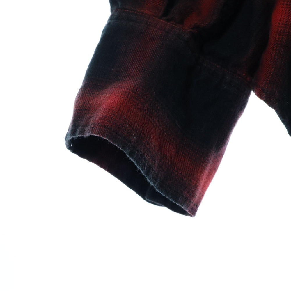 SAINT LAURENT PARIS(サンローランパリ) 15AW Plaid Western Shirt プレイド ウエスタン オンブレチェック 長袖 シャツ レッド 398063 Y9521
