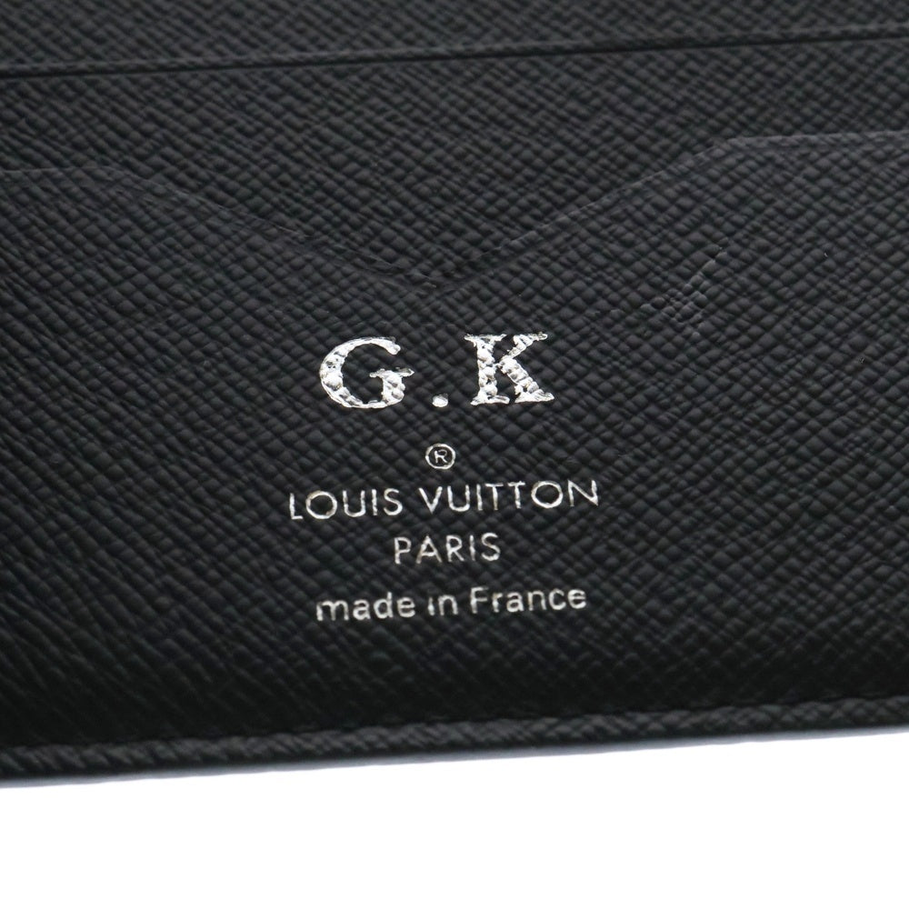 LOUIS VUITTON(ルイヴィトン) ポルトフォイユ パンス タイガ 2つ折り レザー カードケース ブラック MB3286 M62978