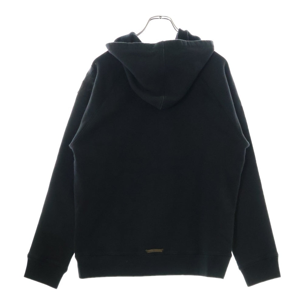 CHROME HEARTS(クロムハーツ) Y NOT HD PLVR GYN U PAPER JAM クロスパッチ付き スクロールラベル プルオーバースウェットパーカー ブラック