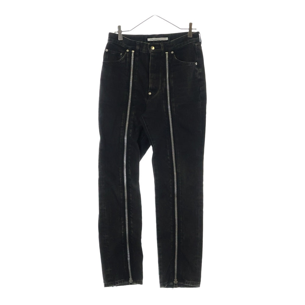 JOHN LAWRENCE SULLIVAN(ジョンローレンスサリバン) 20SS BLEACHED DENIM ZIPPED PANTS ブリーチドデニムジッパードパンツ ブラック 2A008-0320-15