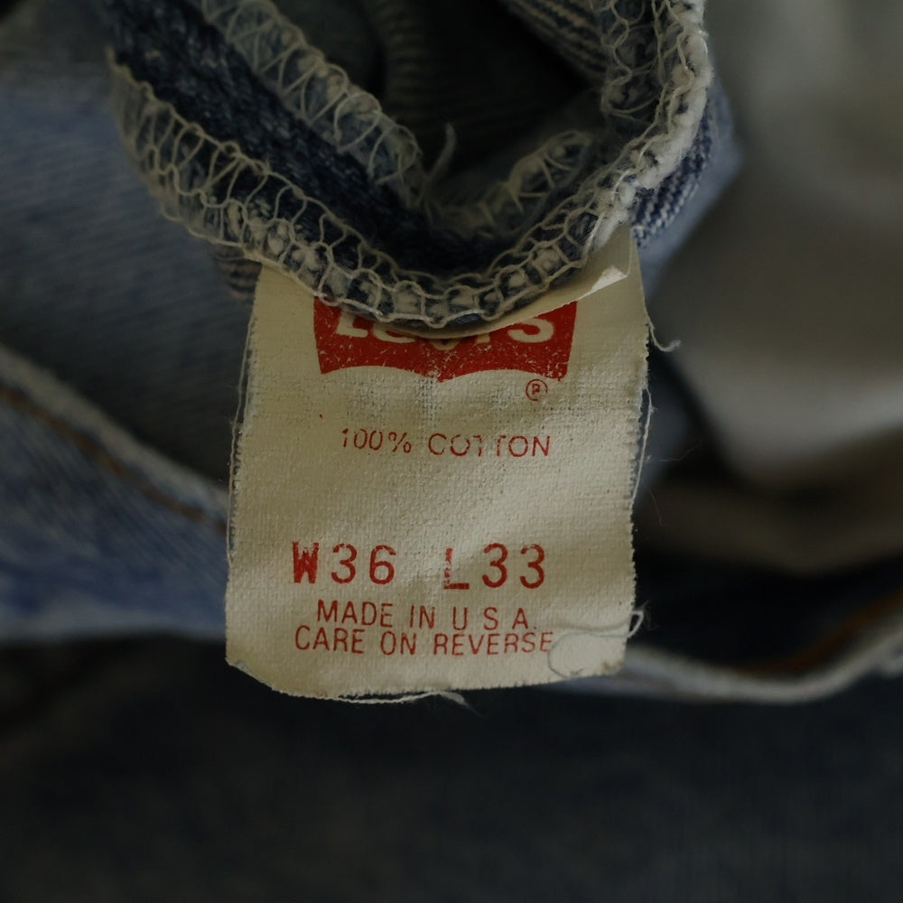 Levi's(リーバイス) 90S VINTAGE 501-0000 ヴィンテージ USA製 ボタン裏522 スモールe ボタンフライ デニムパンツ インディゴ