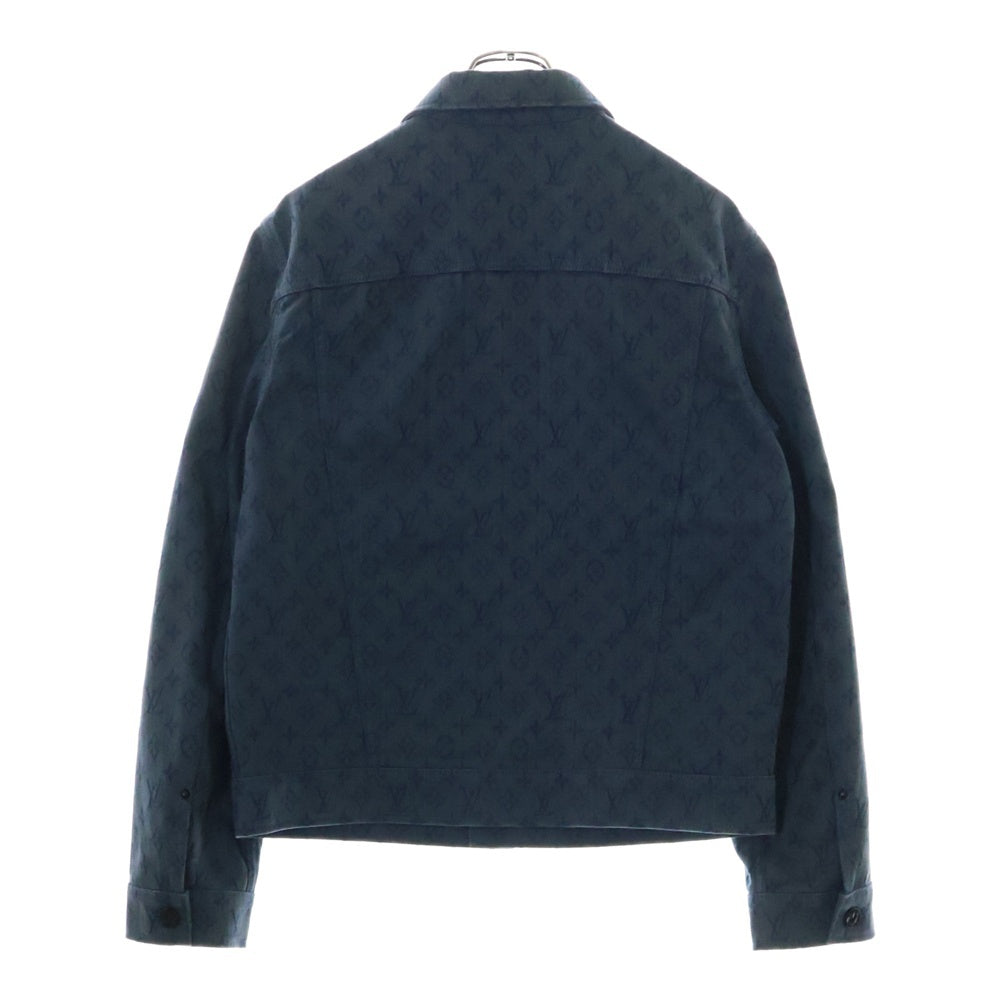 LOUIS VUITTON(ルイヴィトン) 19AW モノグラム総柄 デニムジャケット インディゴ RM192M QJQ HHA20W