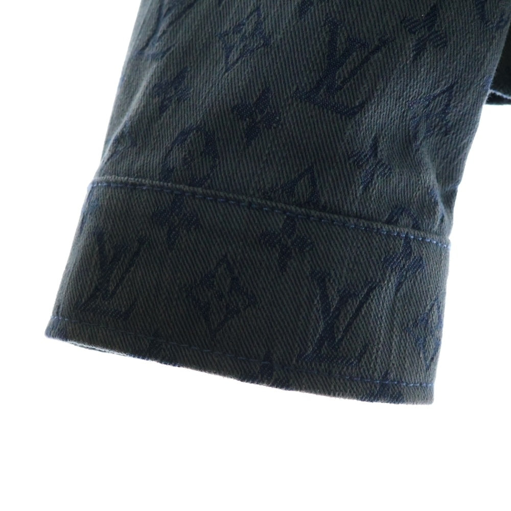 LOUIS VUITTON(ルイヴィトン) 19AW モノグラム総柄 デニムジャケット インディゴ RM192M QJQ HHA20W