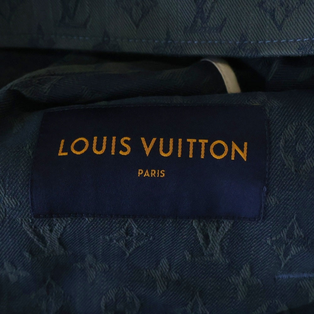 LOUIS VUITTON(ルイヴィトン) 19AW モノグラム総柄 デニムジャケット インディゴ RM192M QJQ HHA20W
