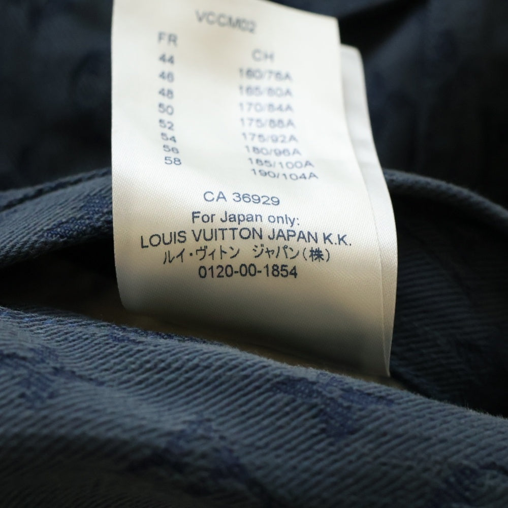 LOUIS VUITTON(ルイヴィトン) 19AW モノグラム総柄 デニムジャケット インディゴ RM192M QJQ HHA20W