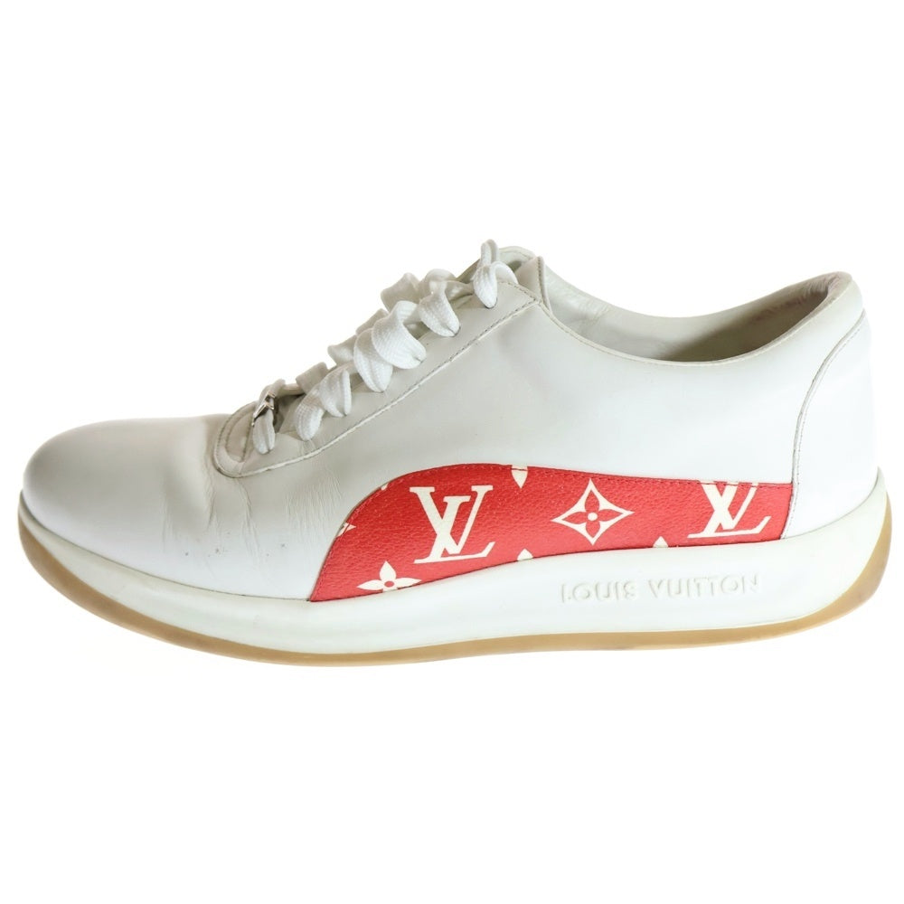 SUPREME(シュプリーム) 17AW ×LOUIS VUITTON LV SPORT SNEAKER ルイヴィトン スポーツスニーカー モノグラム レザーシューズ ホワイト/レッド CL0167