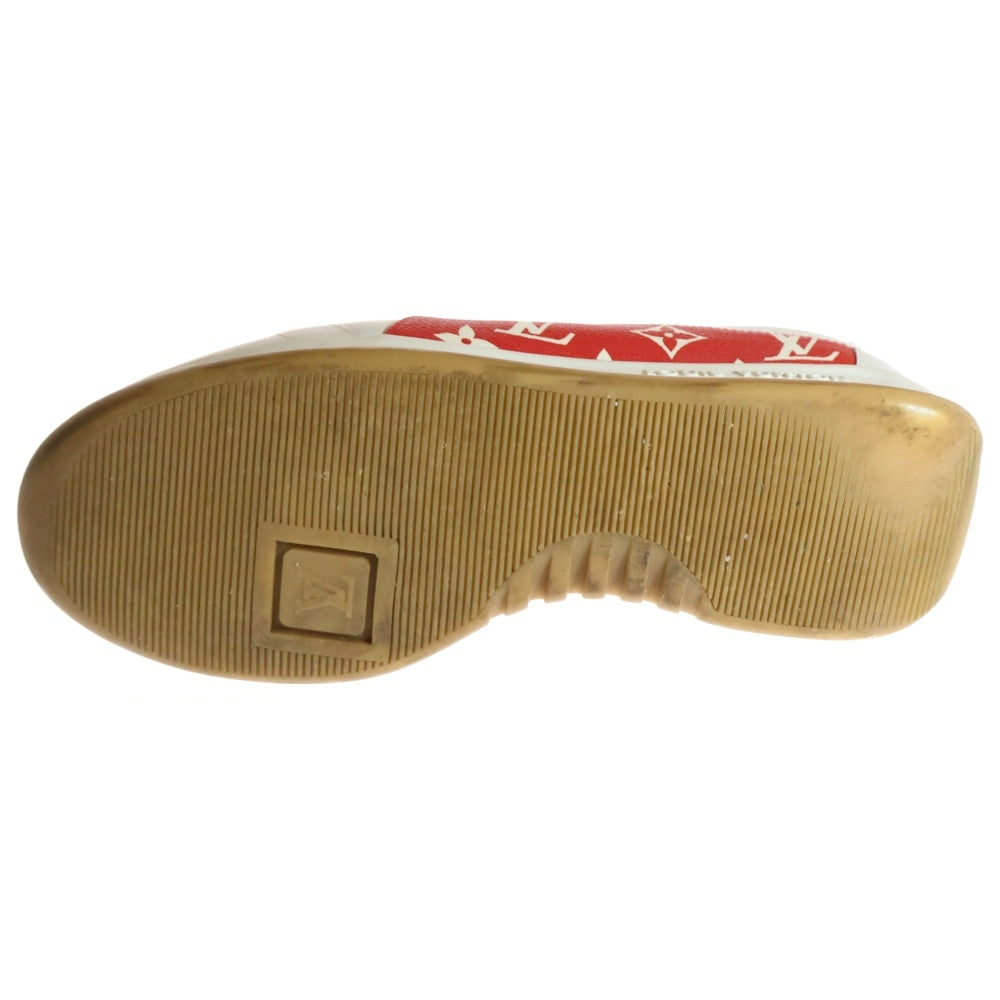 SUPREME(シュプリーム) 17AW ×LOUIS VUITTON LV SPORT SNEAKER ルイヴィトン スポーツスニーカー モノグラム レザーシューズ ホワイト/レッド CL0167
