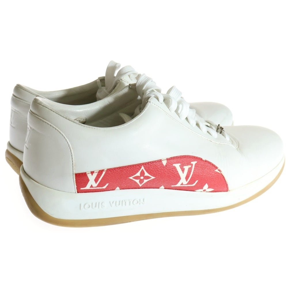 SUPREME(シュプリーム) 17AW ×LOUIS VUITTON LV SPORT SNEAKER ルイヴィトン スポーツスニーカー モノグラム レザーシューズ ホワイト/レッド CL0167