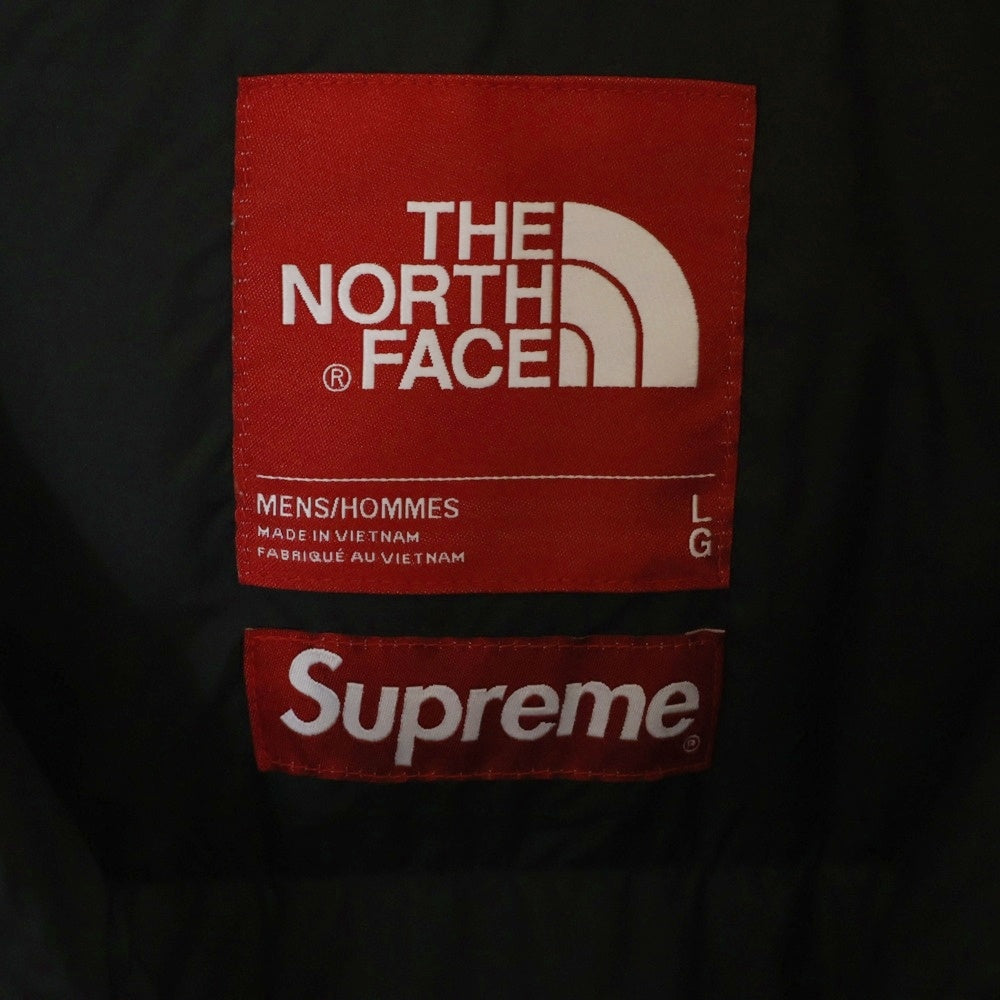 SUPREME(シュプリーム) 19AW ×THE NORTH FACE Paper Print Nuptse Jacket ND91806I ザ ノースフェイス ペーパープリント ヌプシ ナイロン ダウンジャケット ブラック/グレー