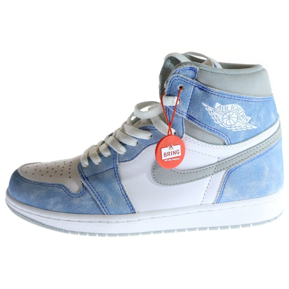 NIKE(ナイキ) AIR JORDAN 1 Hyper Royal エアジョーダン 1 ハイパーロイヤル ハイカットスニーカー ホワイト/ブルー US9/27cm 555088-402