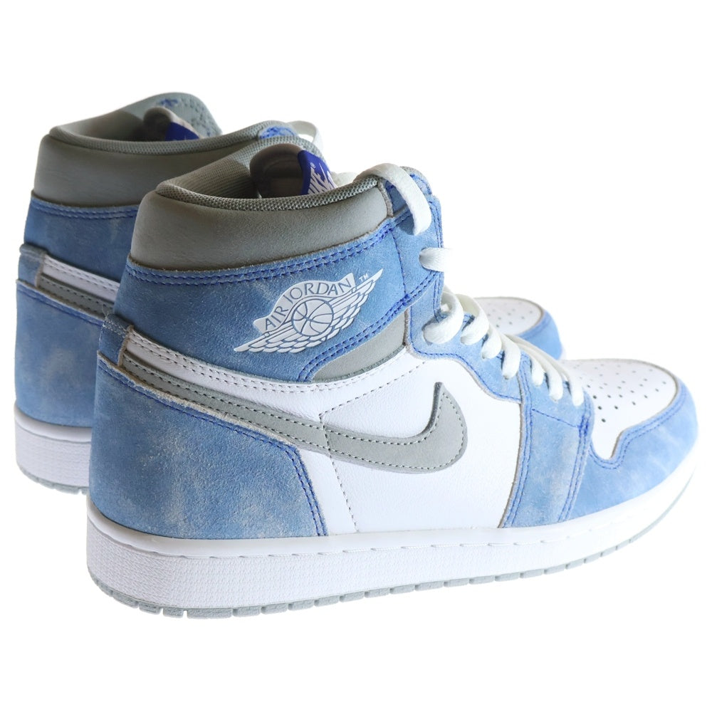 NIKE(ナイキ) AIR JORDAN 1 Hyper Royal エアジョーダン 1 ハイパーロイヤル ハイカットスニーカー ホワイト/ブルー US9/27cm 555088-402