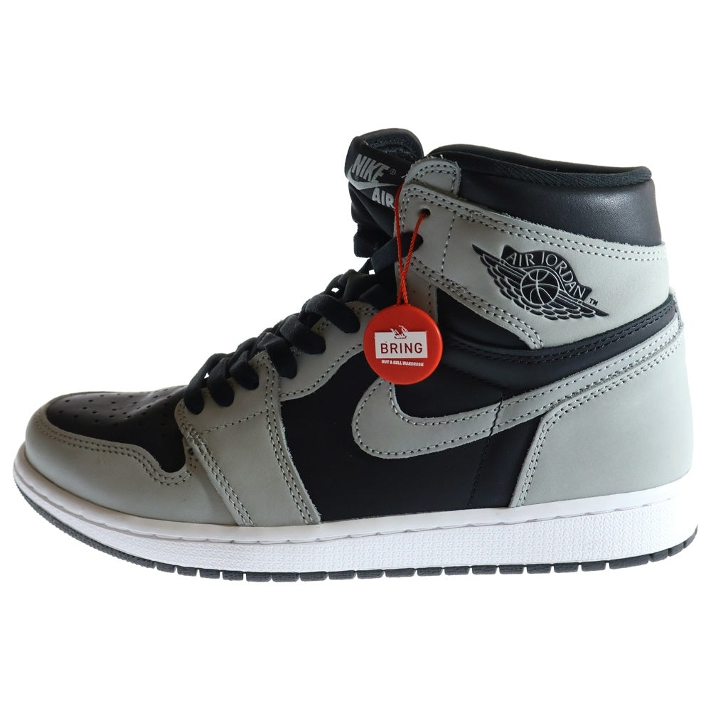 NIKE(ナイキ) AIR JORDAN 1 Shadow 2.0 エアジョーダン 1 シャドウ 2.0 ハイカットスニーカー ブラック/グレー US9/27cm 555088-035