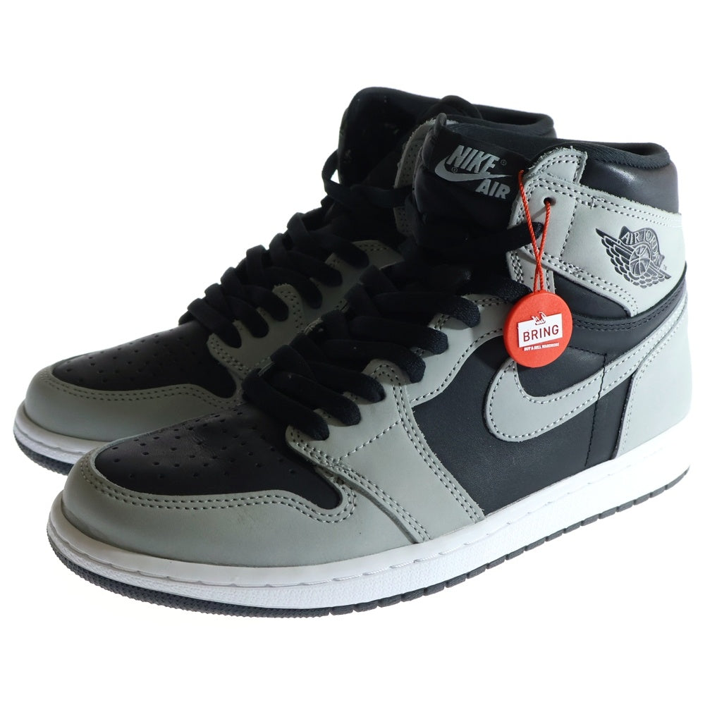 NIKE(ナイキ) AIR JORDAN 1 Shadow 2.0 エアジョーダン 1 シャドウ 2.0 ハイカットスニーカー ブラック/グレー US9/27cm 555088-035