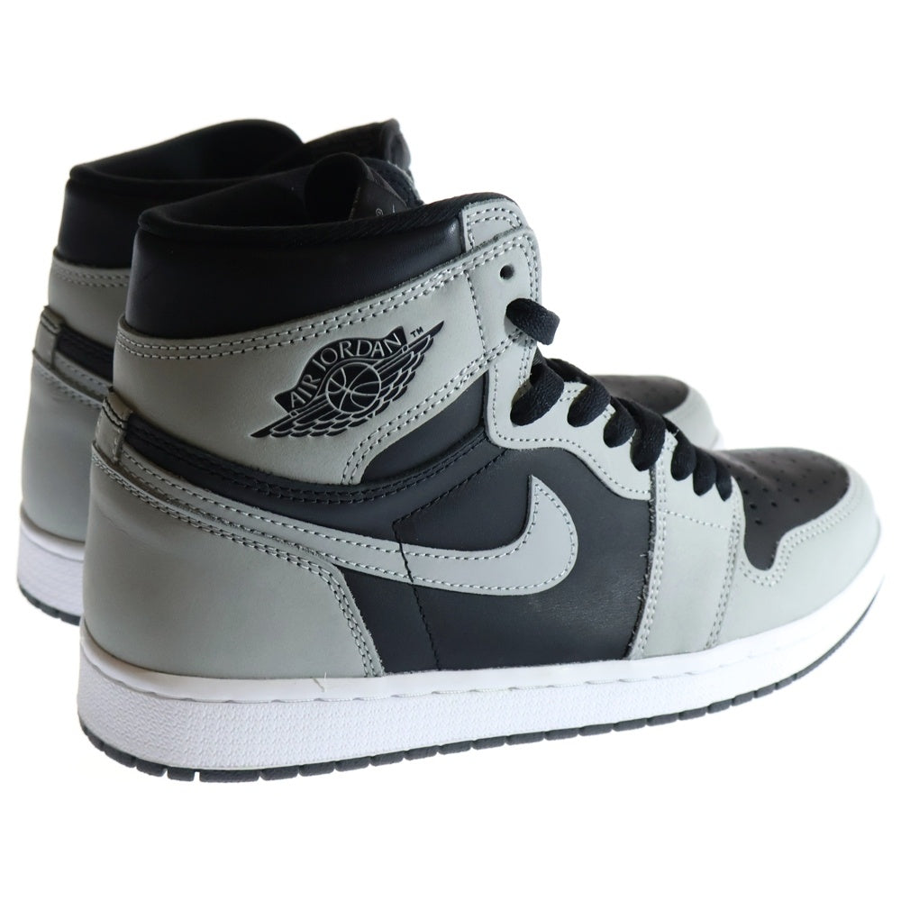 NIKE(ナイキ) AIR JORDAN 1 Shadow 2.0 エアジョーダン 1 シャドウ 2.0 ハイカットスニーカー ブラック/グレー US9/27cm 555088-035