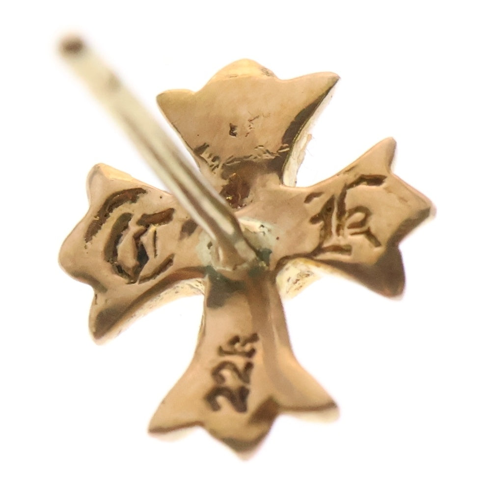 CHROME HEARTS(クロムハーツ) 22K No2 CH CRS CHクロススタッド ピアス ゴールド