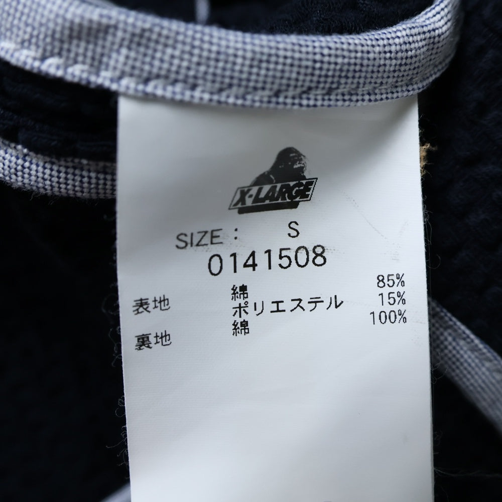 X-LARGE(エクストララージ) 3B コットン ノッチドラペル テーラードジャケット ネイビー 0141508