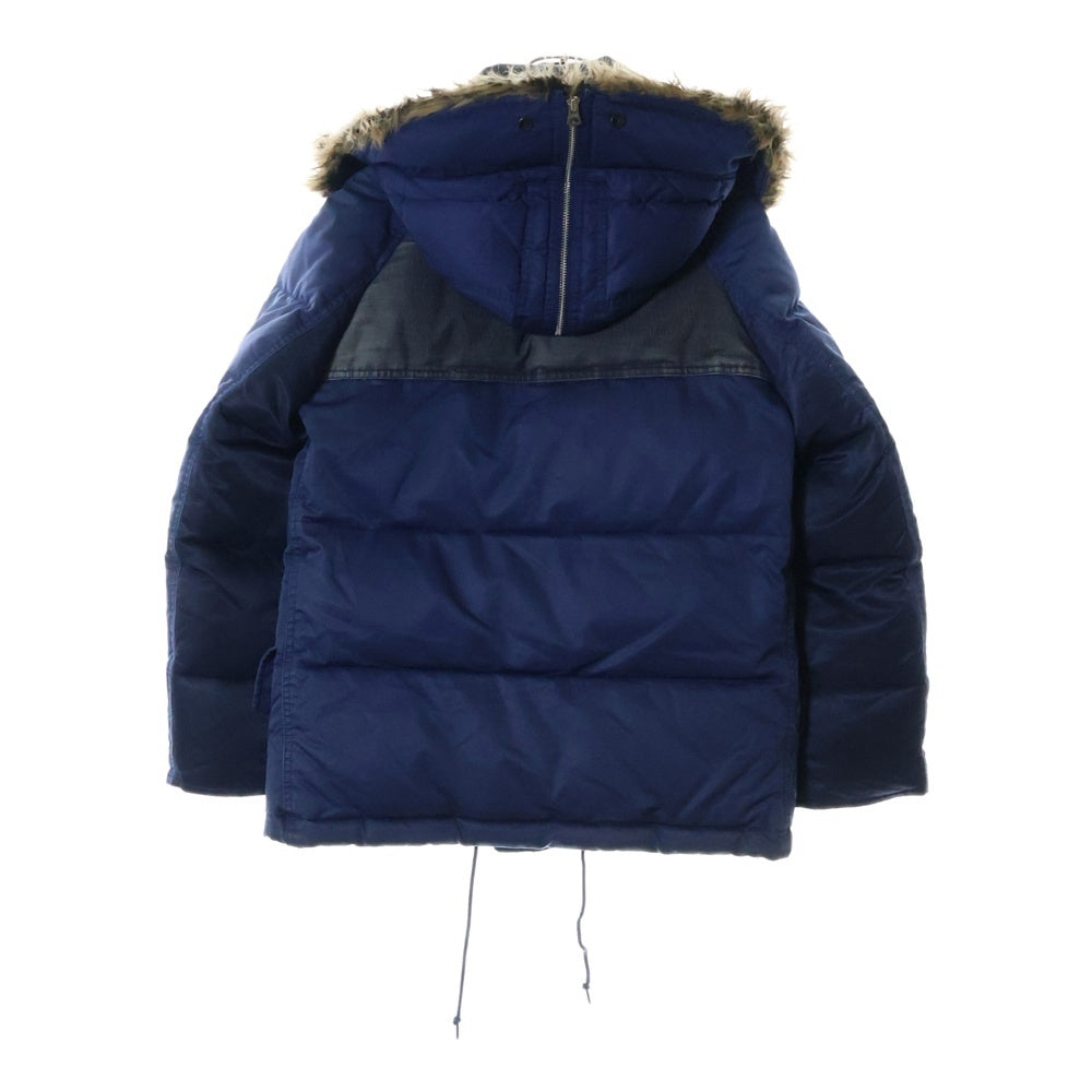 JUNYA WATANABE COMME des GARCONS(ジュンヤワタナベ コムデギャルソン) 11AW AD2011 ×THE NORTH FACE ザ ノースフェイス レザー切替 N-3Bタイプ ダウンジャケット WH-J913