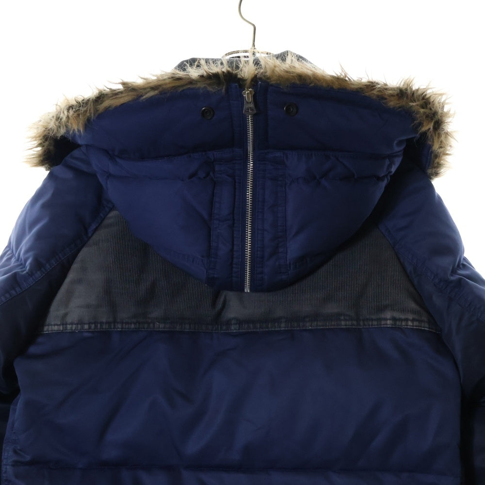 JUNYA WATANABE COMME des GARCONS(ジュンヤワタナベ コムデギャルソン) 11AW AD2011 ×THE NORTH FACE ザ ノースフェイス レザー切替 N-3Bタイプ ダウンジャケット WH-J913