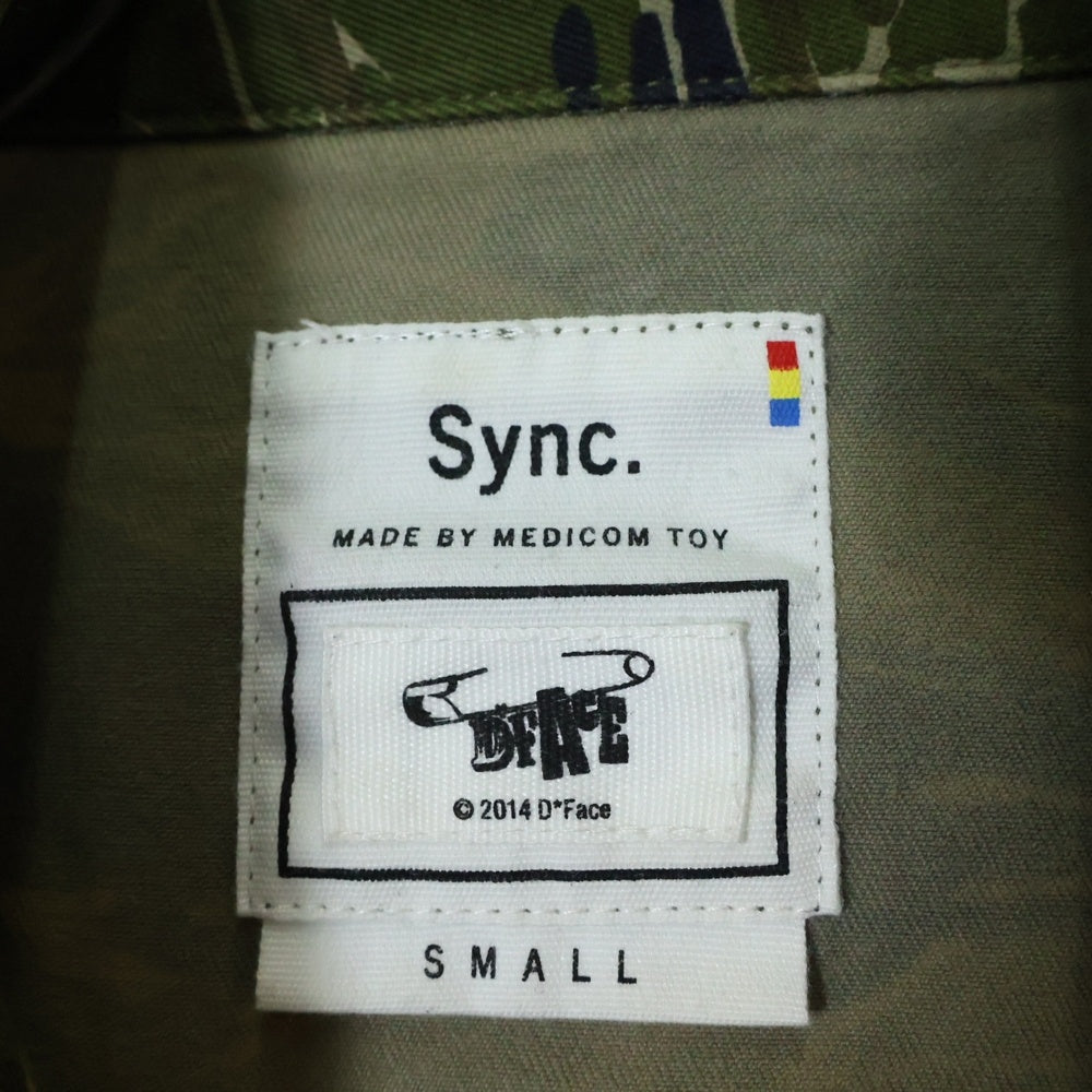 Sync.(シンク) ×D FACE FATIGUE JACKET APOPcalypse NOW ディーフェイス アポップカリプスナウ バックロゴ タイガーカモ ファティーグジャケット カーキ
