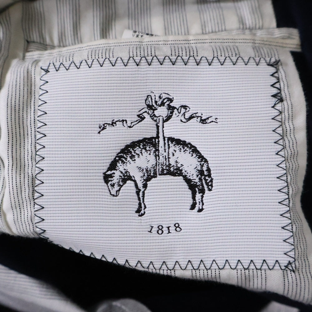 BLACK FLEECE BY BROOKS BROTHERS(ブラック フリース バイ ブルックス ブラザーズ) コットン 3B 裏地ストライプ テーラードジャケット ネイビー 38956-11