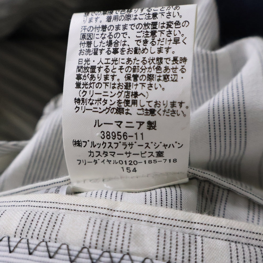 BLACK FLEECE BY BROOKS BROTHERS(ブラック フリース バイ ブルックス ブラザーズ) コットン 3B 裏地ストライプ テーラードジャケット ネイビー 38956-11