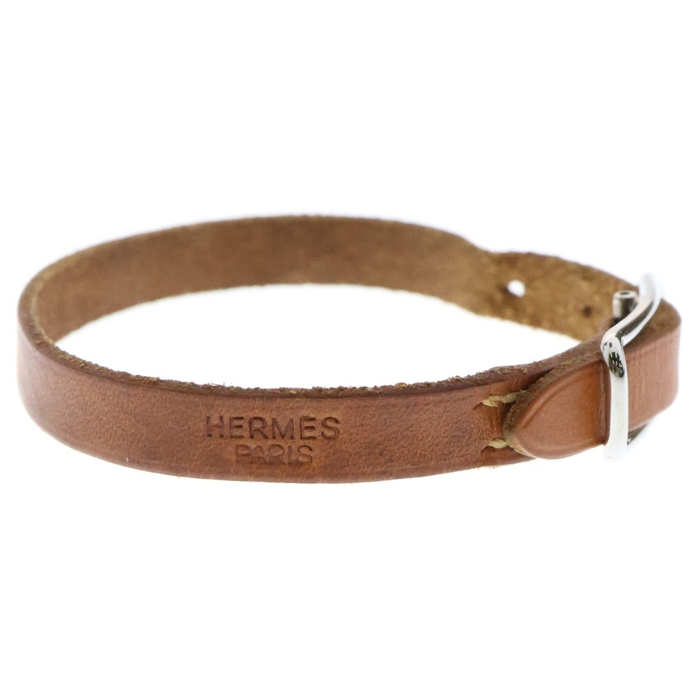 HERMES(エルメス) マルジェラ期 アピ1 □C刻印 レザー ブレスレット ブラウン