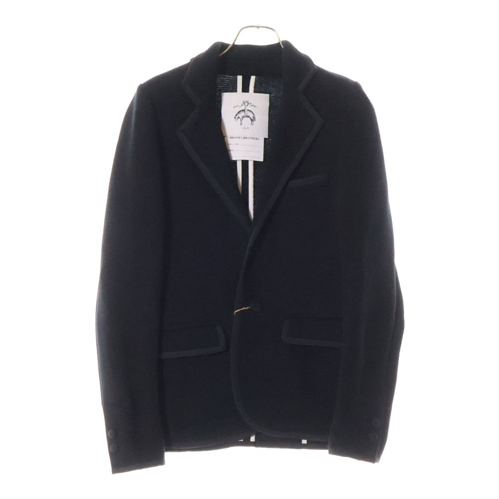 BLACK FLEECE BY BROOKS BROTHERS(ブラック フリース バイ ブルックス ブラザーズ) パイピングデザイン コットンニット 3B テーラードジャケット ブラック 55326-01