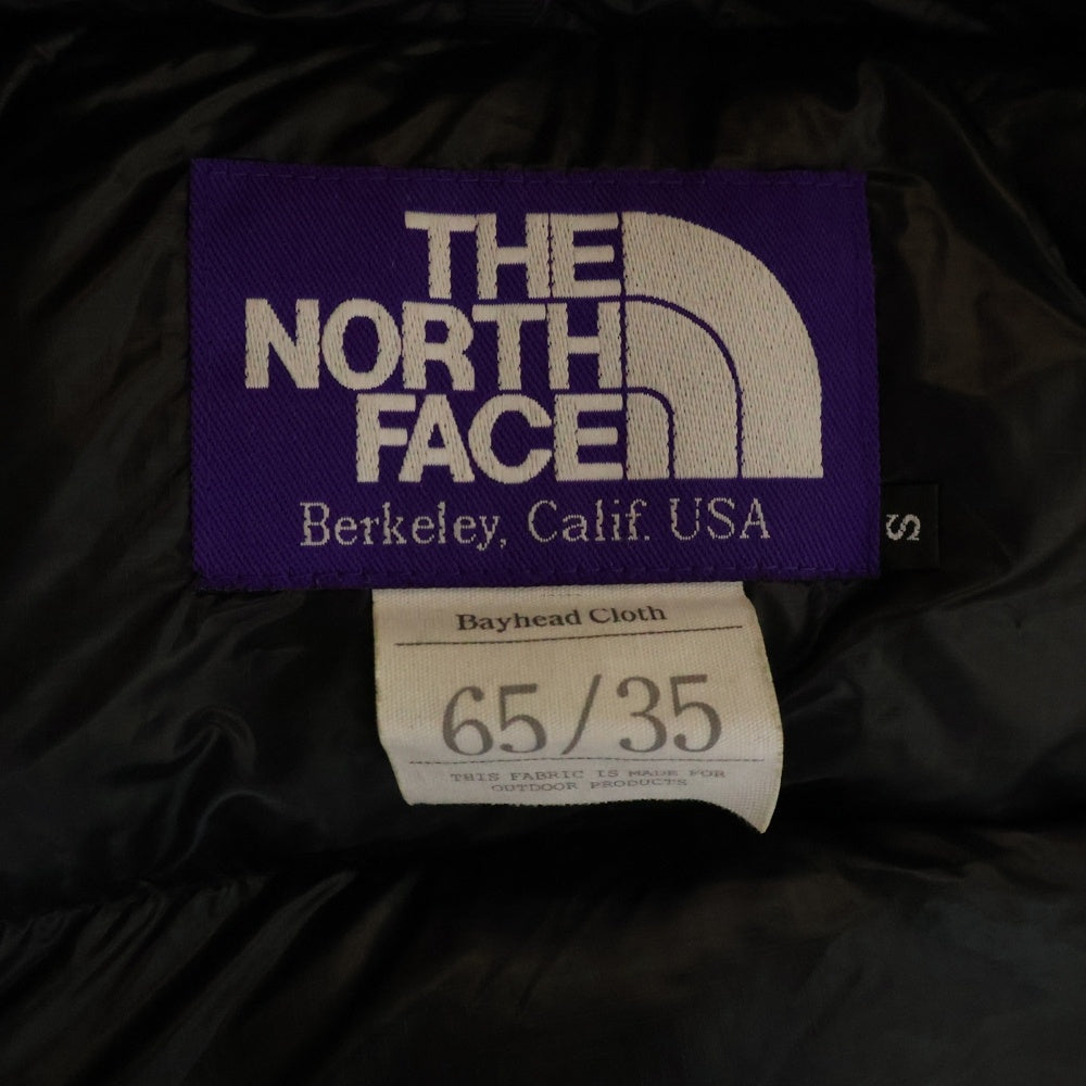 THE NORTH FACE PURPLE LABEL(ノースフェイスパープルレーベル) ロングセロー ファー着脱 フーデッドダウンコート ジャケット ブラック ND2557N