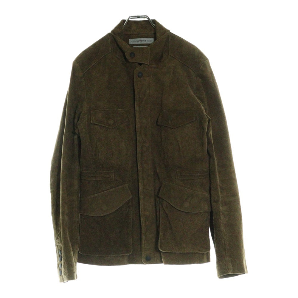 nonnative(ノンネイティブ) ポニースキン スエード 比翼 テーラードジャケット ブラウン