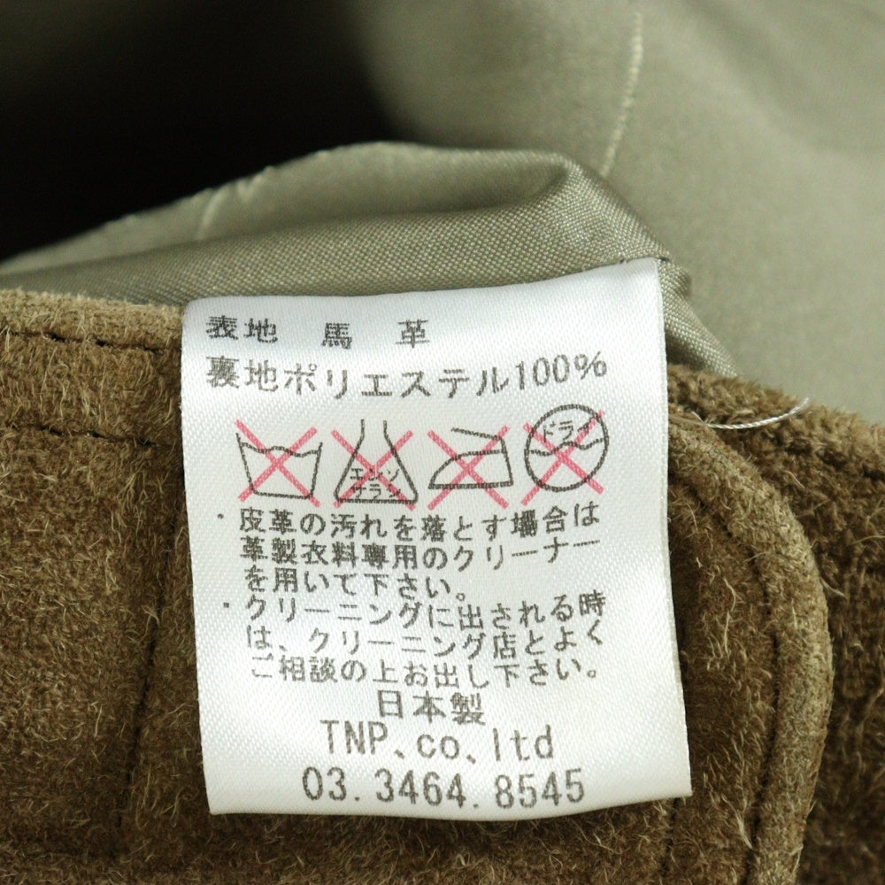 nonnative(ノンネイティブ) ポニースキン スエード 比翼 テーラードジャケット ブラウン