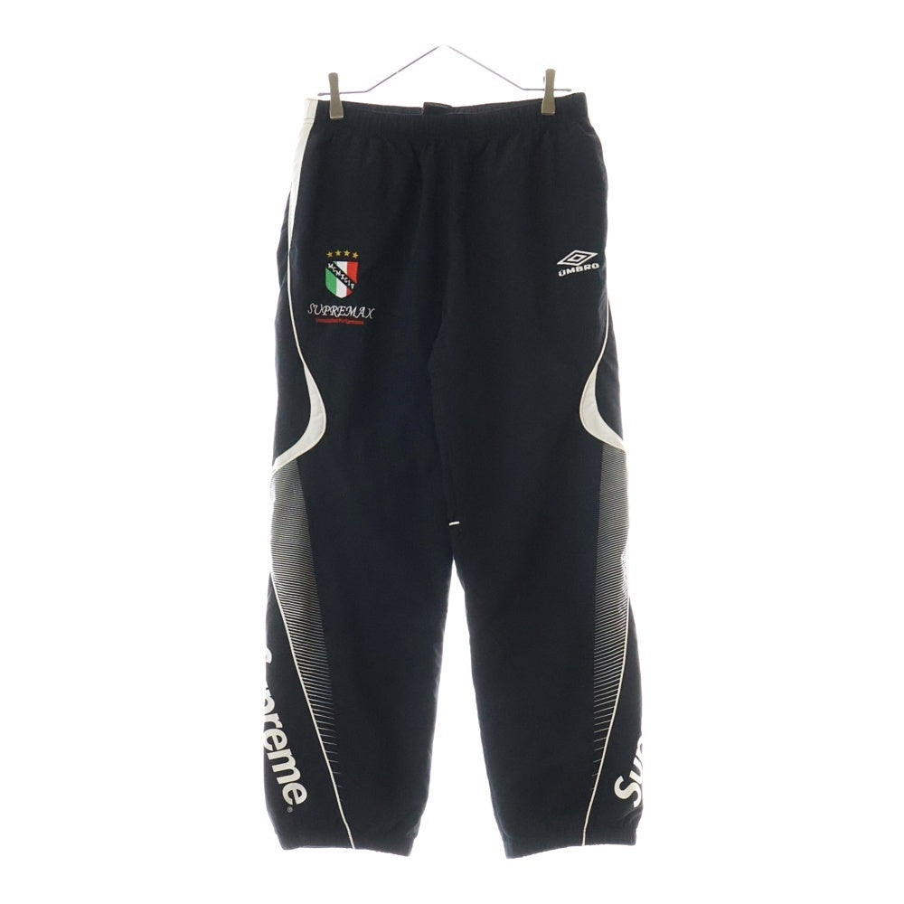 SUPREME(シュプリーム) 22SS × Umbro Track Pant アンブロ ロゴエンブロイダリー ナイロン トラックパンツ ブラック