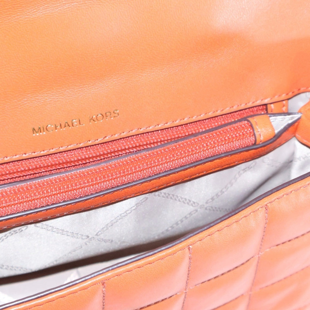 MICHAEL KORS(マイケルコース) 21AW SOHO ソーホー キルティングレザー チェーン ショルダーバッグ オレンジ レディース 30F1A1SL3L