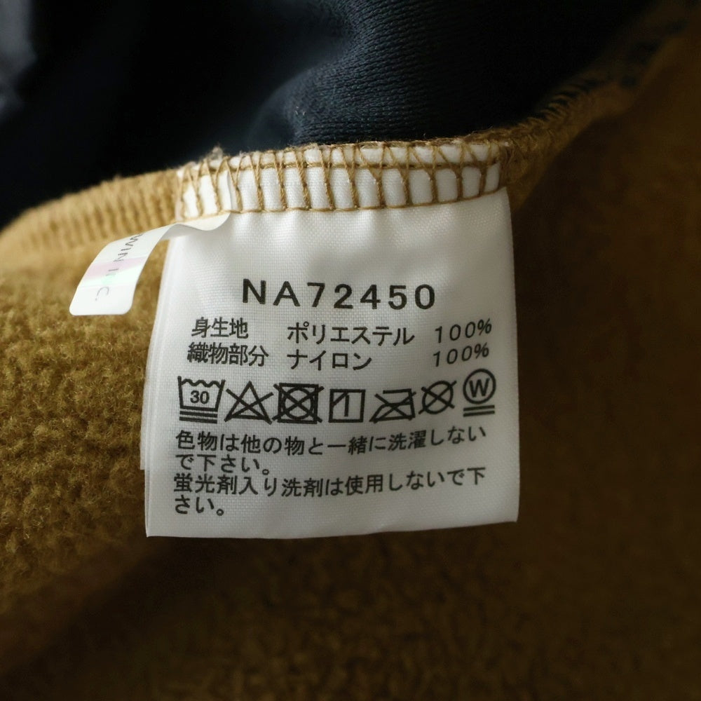 THE NORTH FACE(ザノースフェイス) DENALI JACKET ナイロン切り替え ジップアップ フリース デナリ ジャケット ブラック/ブラウン NA72450