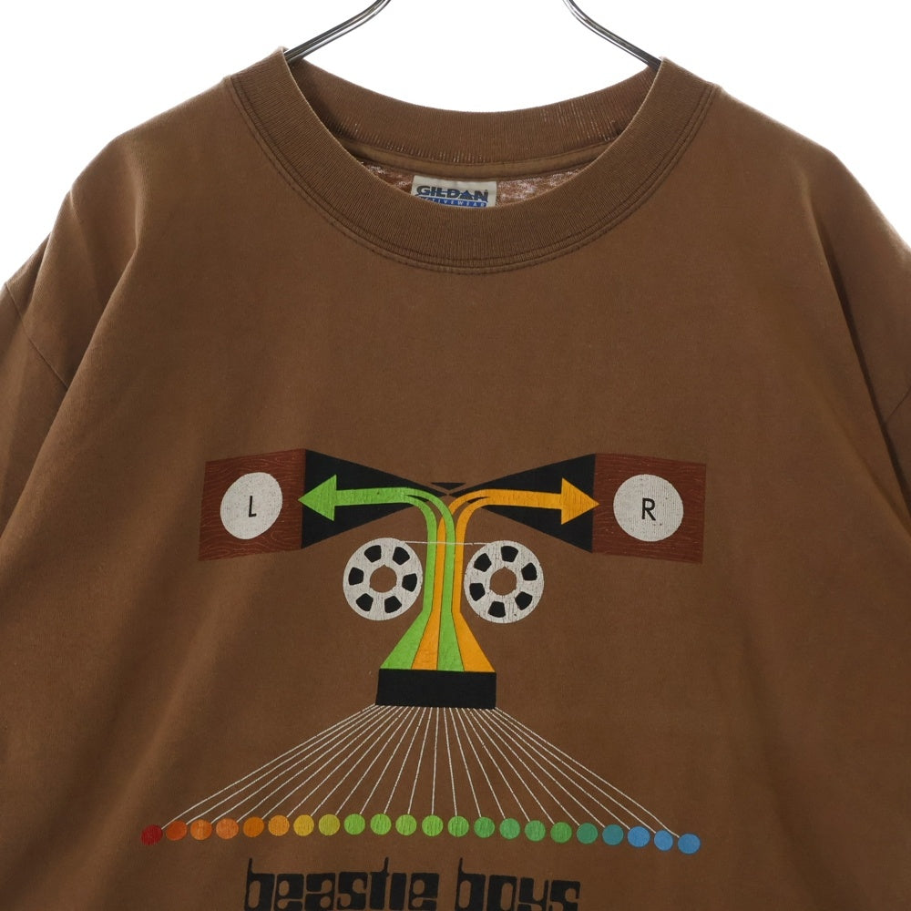 VINTAGE(ヴィンテージ) 90s BEASTIE BOYS Hello Nasty ビースティボーイズ ハローナスティー グラフィックプリント クルーネック半袖Tシャツ カットソー ブラウン