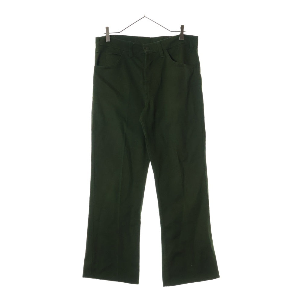 Levi's(リーバイス) 70s VINTAGE STA PREST ステイプレスト ボタン裏刻印6 ビッグE ジップフライ フレア パンツ グリーン
